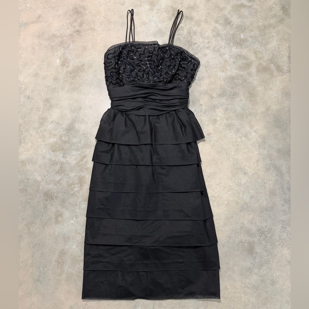 Vintage 1960’s Black Sequin Cocktail Dress
